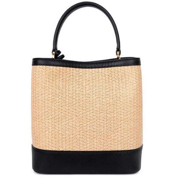 プラダ かごバッグ コピー パニエ ミディアム ストロー バッグ